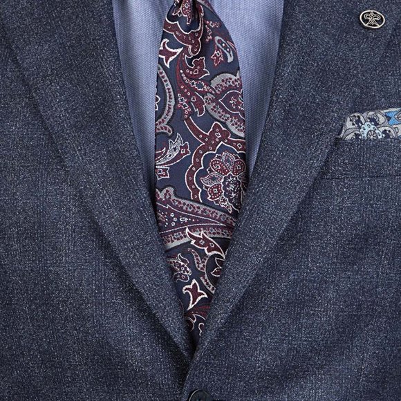 DAMAT Navy 100% Wool Suit - Picture 2 of 4